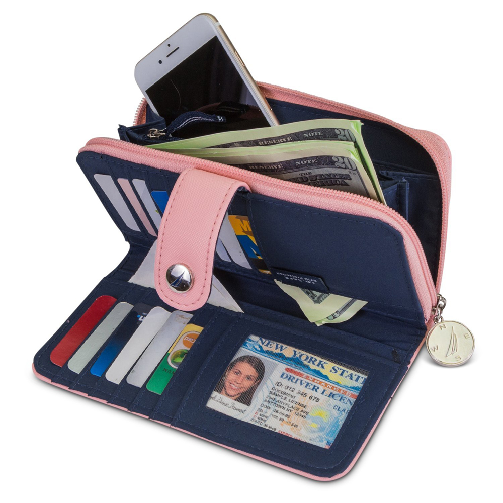 Custom Blocking Zip Womens Wallet - Image 3