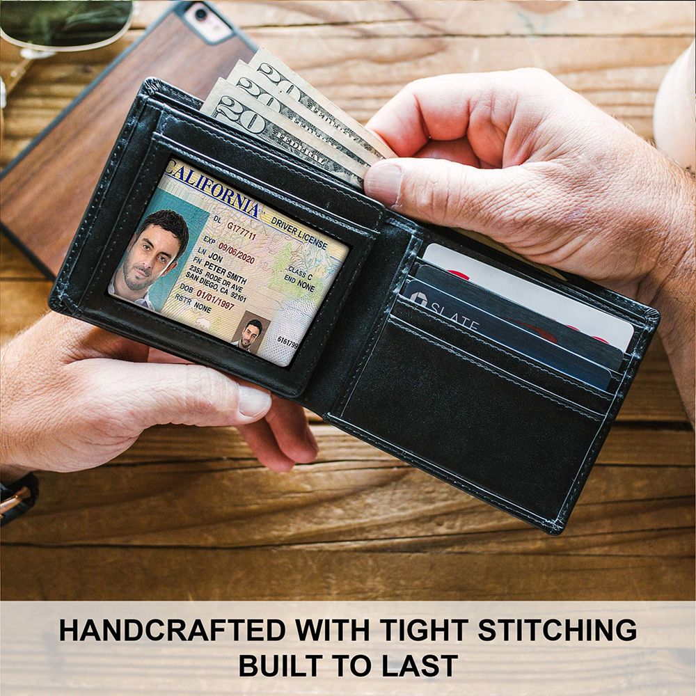Top Grain Leather Wallet for Men - Image 3