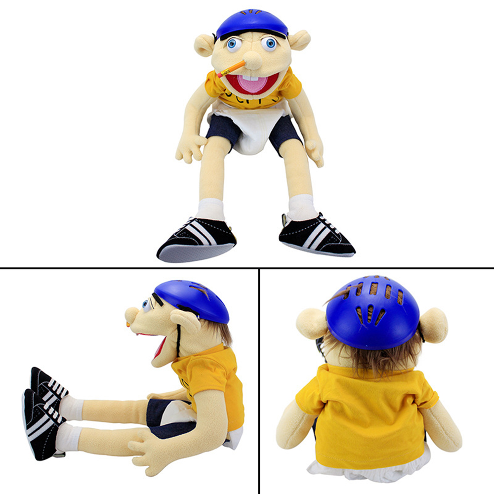 60cm Large Jeffy Boy Hand Puppet Children Soft Doll - Image 6