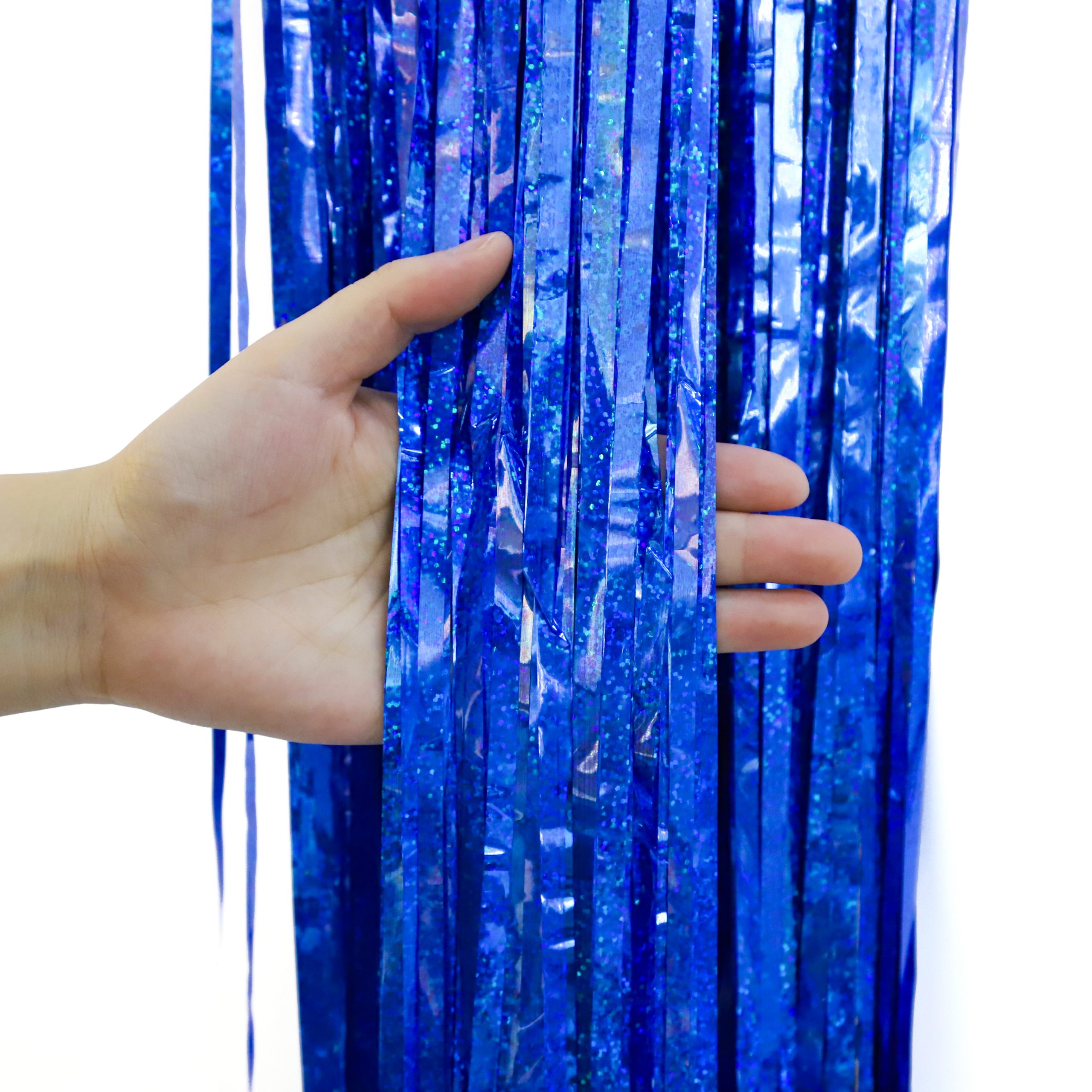 laser foil fringe curtain hot sale